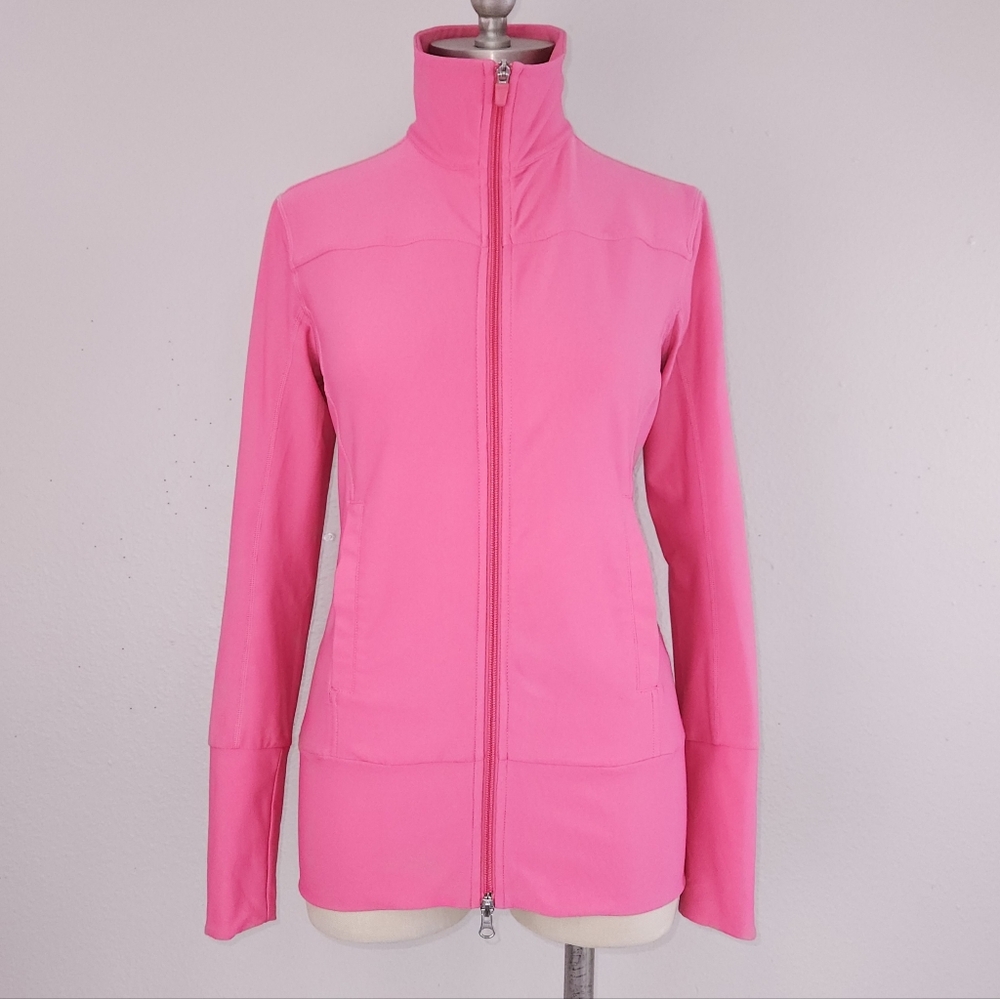 NIKE Full-Zip Jacket SMALL Pink FitDry